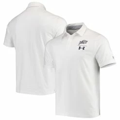 Men's Heathered White Navy Midshipmen Tri-Blend Performance Polo