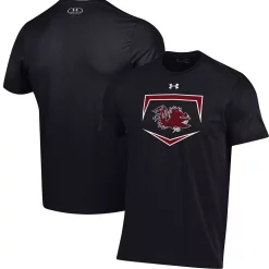 Men's Under Armour Black South Carolina Gamecocks Baseball Base Logo T-Shirt