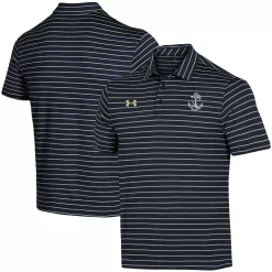 Men's Under Armour Navy Navy Midshipmen Early Season Coaches Sideline Polo