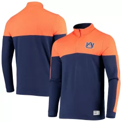 Men's Under Armour Navy/Orange Auburn Tigers Gameday Quarter-Zip Jacket