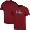 Men's Under Armour Garnet South Carolina Gamecocks School Logo Wordmark Performance Cotton T-Shirt
