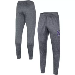 Men's Under Armour Heathered Gray Northwestern Wildcats Fleece Jogger Pants
