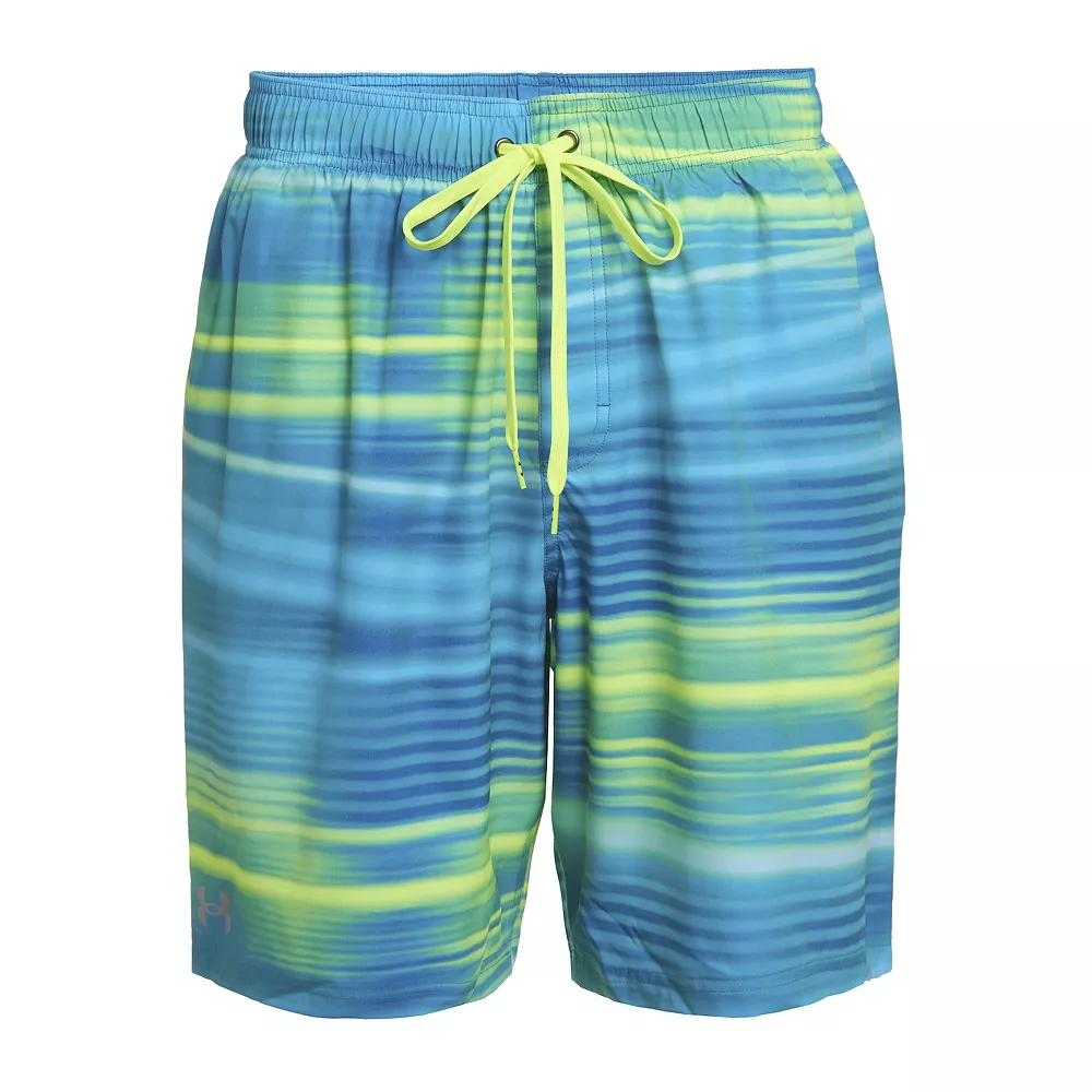 Big & Tall Under Armour Beam Striped 9-inch Swim Trunks - Image 2