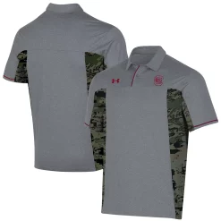 Men's Under Armour Gray South Carolina Gamecocks Freedom Polo