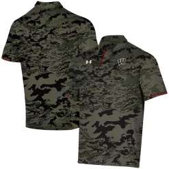 Men's Under Armour Camo Wisconsin Badgers Freedom Polo