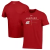 Men's Under Armour Red Wisconsin Badgers Forward Collection Performance T-Shirt
