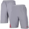 Men's Under Armour Gray Wisconsin Badgers 2021 Sideline Woven Shorts