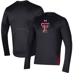 Men's Under Armour Black Texas Tech Red Raiders 2021 Sideline Training Performance Long Sleeve T-Shirt