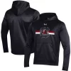 Men's Under Armour Black South Carolina Gamecocks Logo Stripe Fleece Pullover Hoodie