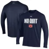 Men's Under Armour Navy Auburn Tigers Shooter Performance Long Sleeve T-Shirt