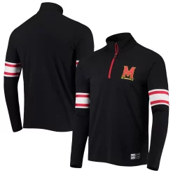 Men's Under Armour Black Maryland Terrapins Game Day Quarter-Zip Top