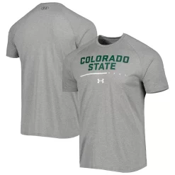 Men's Under Armour Gray Colorado State Rams Tech Performance Raglan T-Shirt