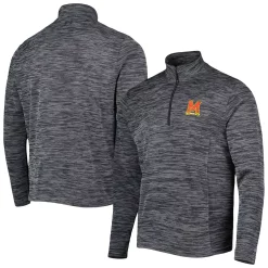 Men's Under Armour Black Maryland Terrapins Tempo Fleece Quarter-Zip Jacket