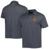 Men's Under Armour Black Maryland Terrapins Green Trail Stripe Polo