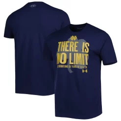 Men's Under Armour Navy Notre Dame Fighting Irish Title IX 50th Anniversary T-Shirt