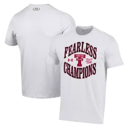 Men's Under Armour White Texas Tech Red Raiders Throwback T-Shirt