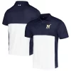Men's Under Armour Navy/White Navy Midshipmen Green Blocked Polo Performance Polo
