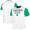 Men's Under Armour White/Green Notre Dame Fighting Irish Iconic Block T-Shirt