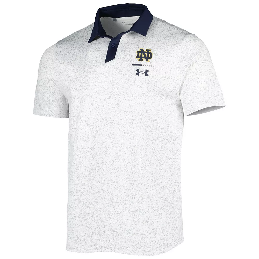 Men's Under Armour White Notre Dame Fighting Irish Static Performance Polo - Image 3